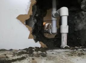 小店厨房下水管道漏水检测
